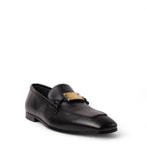 Italian Men Black Leather Shoes #4955